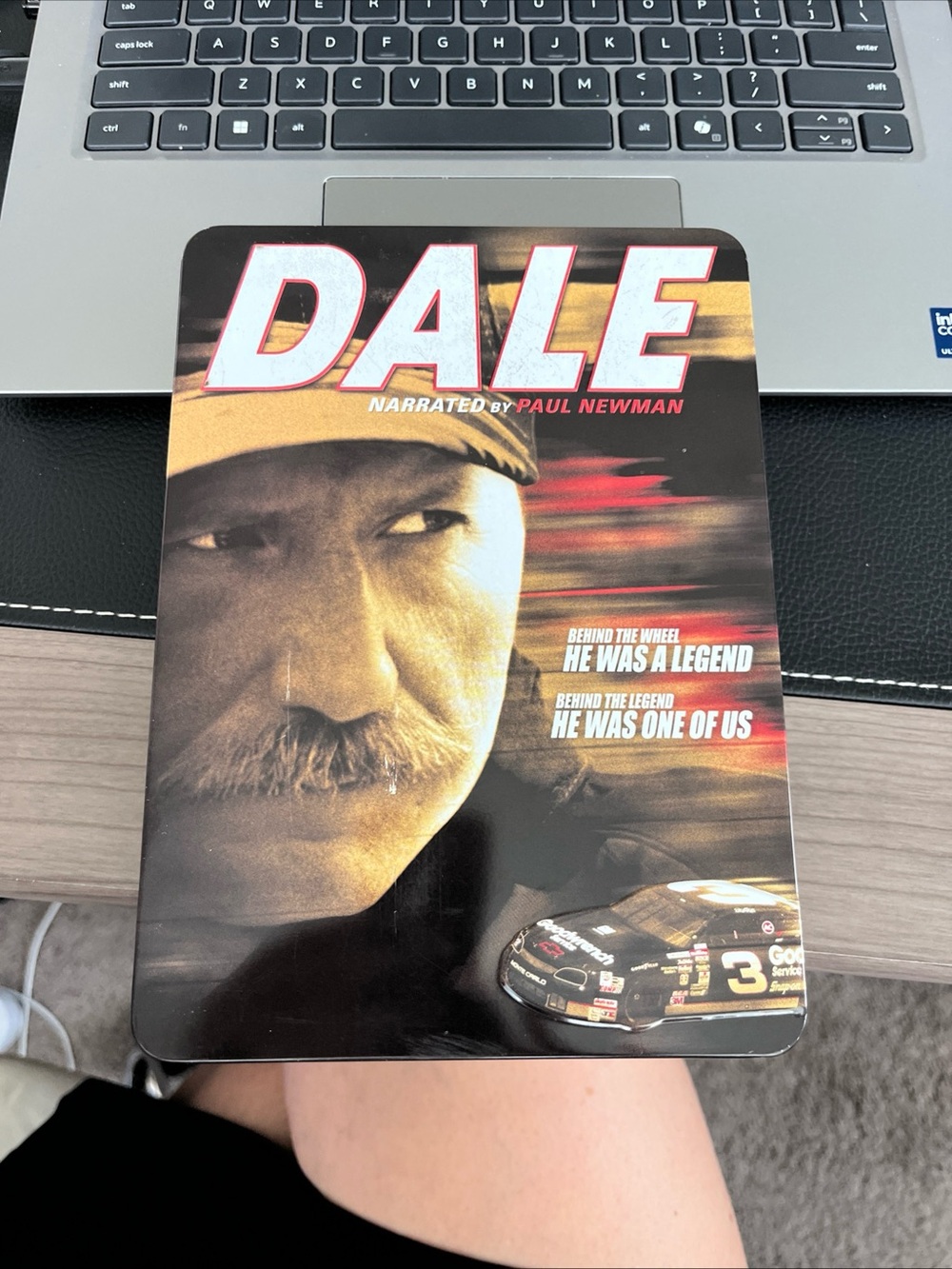 DALE Narrated by Paul Newman Steel DVD Case - Black, Red, Gold